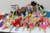 Huge Collection of 2000s Era Barbies, One 1966 Barbie, Disney Princesses, and Many More Toys