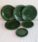 Dark Green Fiesta Plate Stack