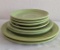 Chartreuse Fiestaware Plate Stack