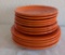 Original Red/Orange Fiestaware Plate Assortment