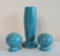 Fiesta Turquoise Bud Vase and Shakers