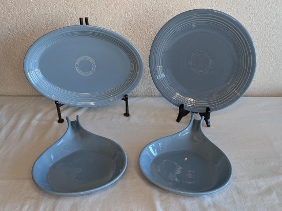 Periwinkle Fiesta Serving Dishes