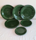 Dark Green Fiesta Plate Stack