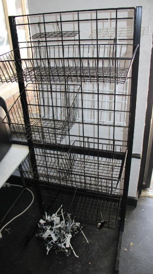 Wire Rack with Hanging Baskets