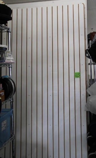 Five Large Slat Board Panels with Hooks