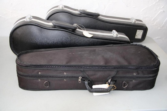 Three Mixed 1/4 Violin Cases