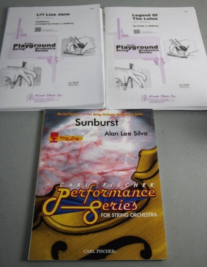 Three Sets of Sheet Music for String Orchestras