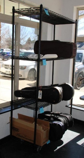 Black Steel Wire Metro Shelves by NSF-No Wheels