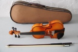 Adorable Knilling 1/16 Size 19KS Violin with Case and Bow