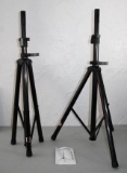 Set of 2 Peak Music Stands Adjustable Tripod Speaker Stands with Case