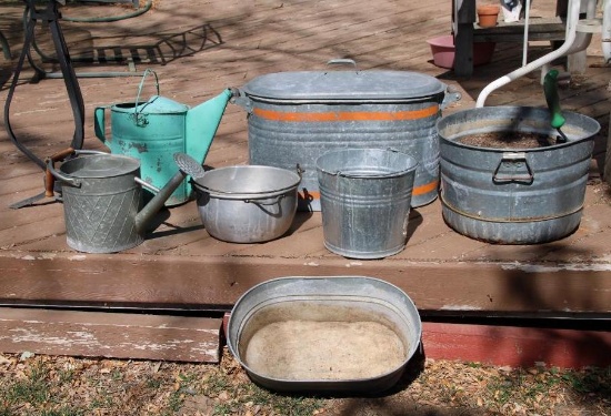 Galvanized Steel and Other Metal Buckets and Garden Goods