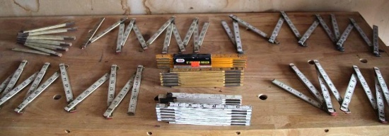 Nine Folding Measuring Sticks