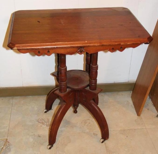 Antique Wood Accent Table