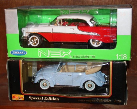 Two 1:18 Scale Die-Cast Cars in Original Boxes