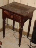 Antique Dark Wood Accent Table