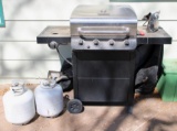 Char Broil Gas Grill with Propane Canisters