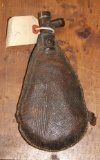 Leather Black Powder Shot Flask with Pellets
