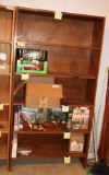 Tall Natural Wood Book Case
