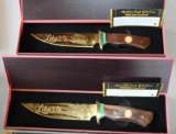 Two American Mint American Eagle Gold Coin Series Collector Knives
