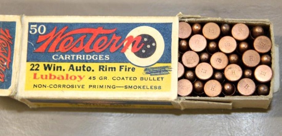 50 Rounds Western 22 Win Auto Ammunition