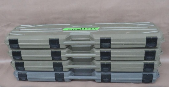 Four Foam lined Firearms Hard Cases