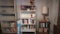 Metal Shelves and Books