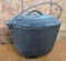 Cast Iron Covered Cauldron/Bean Pot