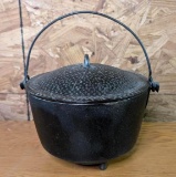 Hammered Cast Iron Bean Pot