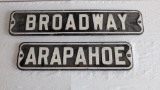 Double Sided Enamel Street Signs