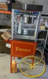 Counter Top Popcorn Machine on Rolling Cart