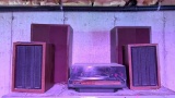 Realistic Record Player and Speakers