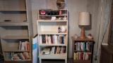 Metal Shelves and Books