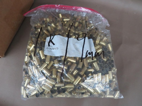 9mm Brass for Reloading