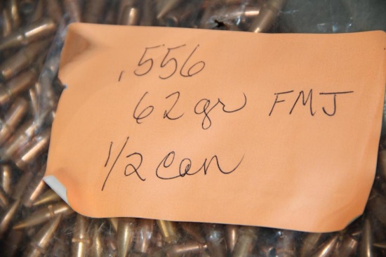 Approximately 23.25 lbs. 556 Caliber FMJ Bullets for Reloading