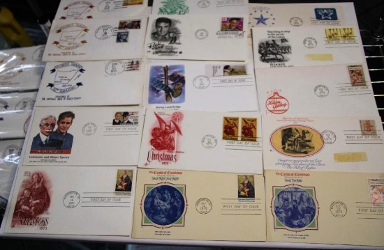 18 Mixed US First Day Covers