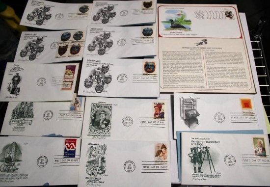 Set of Five 1980 Indian Masks First Day Covers and More