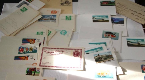 Mixed New and Canceled US Postcards