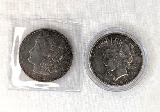 Denver Mint Peace and Morgan Dollar Coins