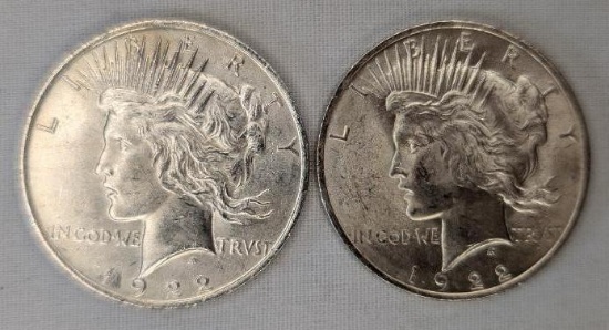 1922 Peace Dollar Coins