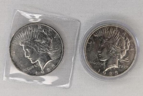 1923 Peace Dollar Coins