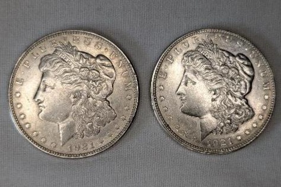 1921-D Morgan Dollar Coins