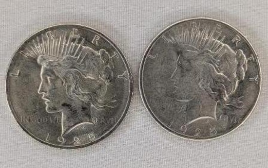 1925 Peace Dollar Coins