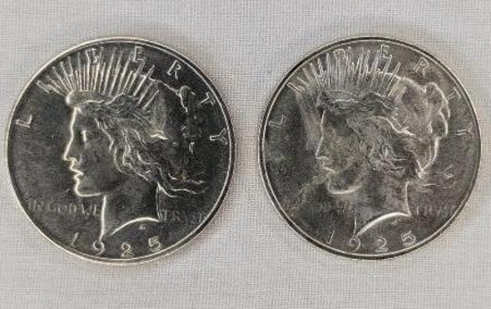 1925 Peace Dollar Coins