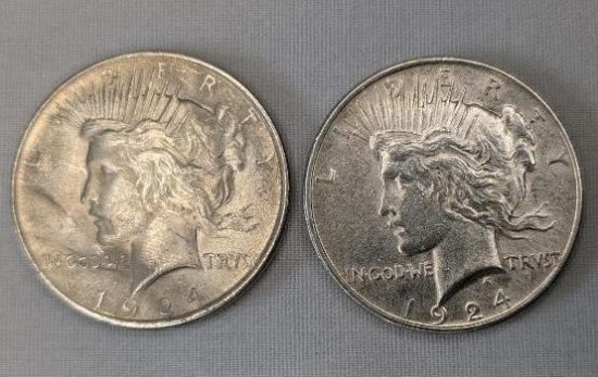 1924 Peace Dollar Coins
