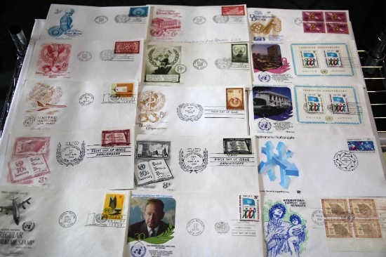 15 US First Day of Issue Stamps with Cancellations