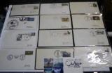 13 Mixed Collectible Commemorative Cancellation and Historical US Stamped Envelopes