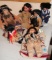 Six Native American-Style Porcelain Dolls