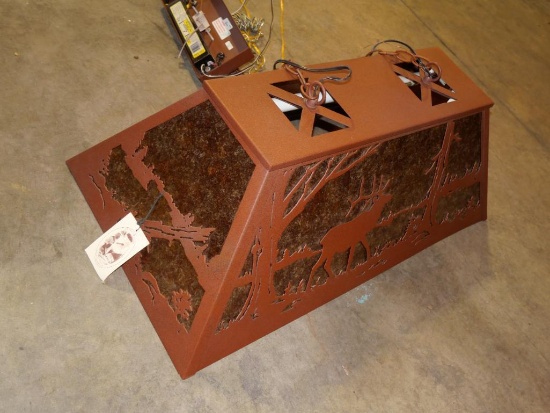 Meyda Tiffany Elk Pool Table Lamp