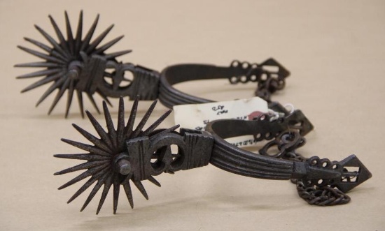 Incredible Antique Hand-Forged South American Gaucho Spurs