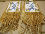 Pair of Antique Native American Beaded Saddlebags